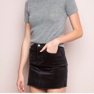 Brandy Melville navy corduroy skirt